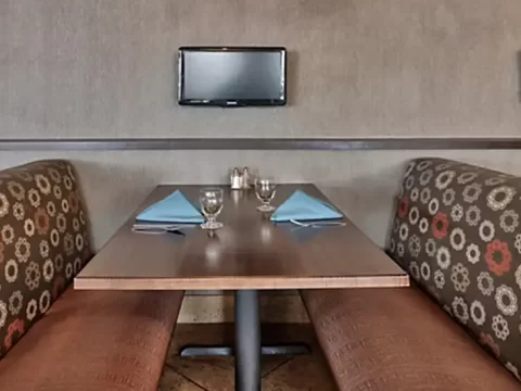 restaurant booth seat